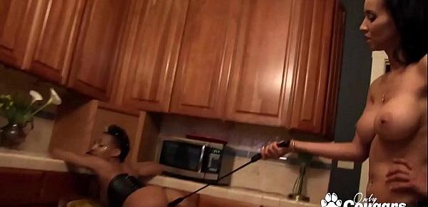  Isis Love and Nikki Darling Fuck In The Kitchen With A Strapon